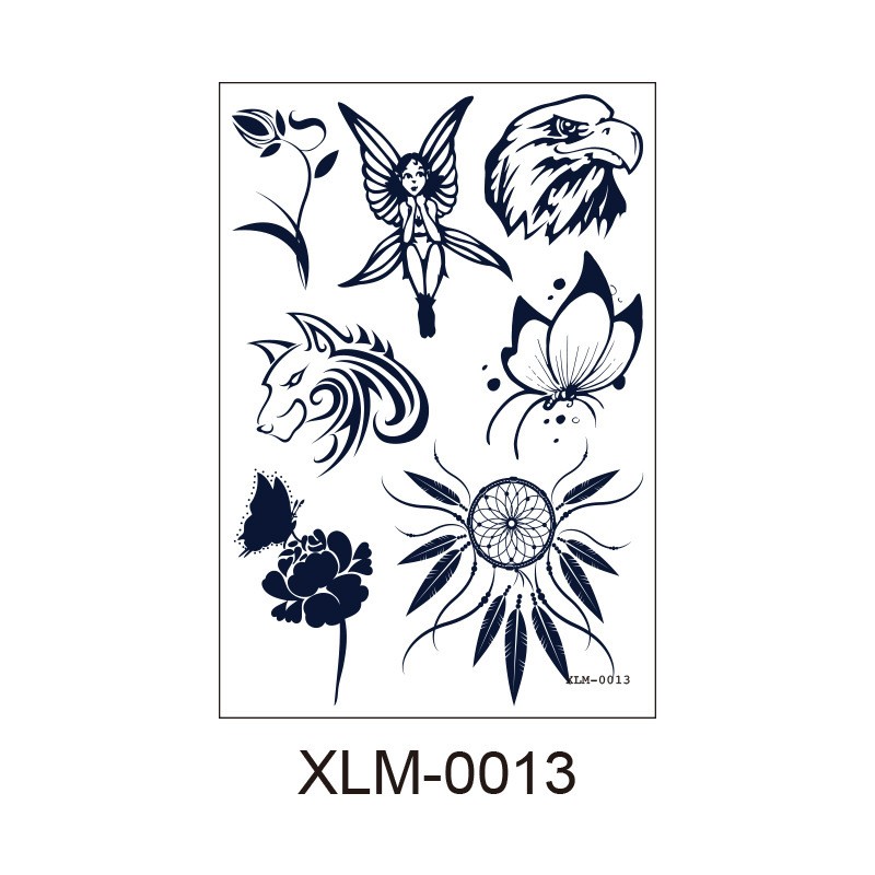 Pattern Xlm - 0013 110X160 Temporary Tattoo Sheet Clearance