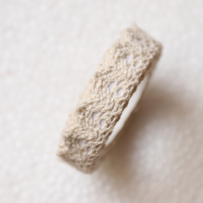 E1-5 Beige DIY Fabric Lace Tape