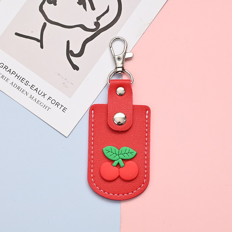 Soft Rubber - Cherry Access Card Sleeve Keyring Clearance