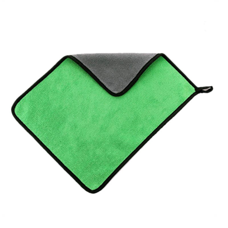 Gray And Green s30 x 40 Car Fleece Towel