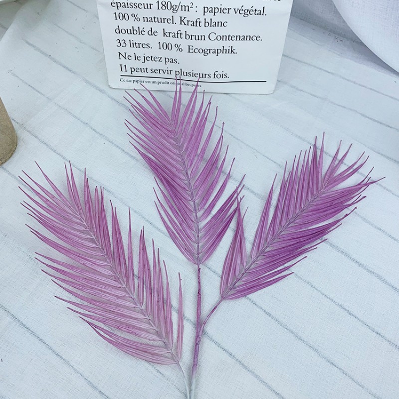 Purple Artificial Tail Leaf Trident