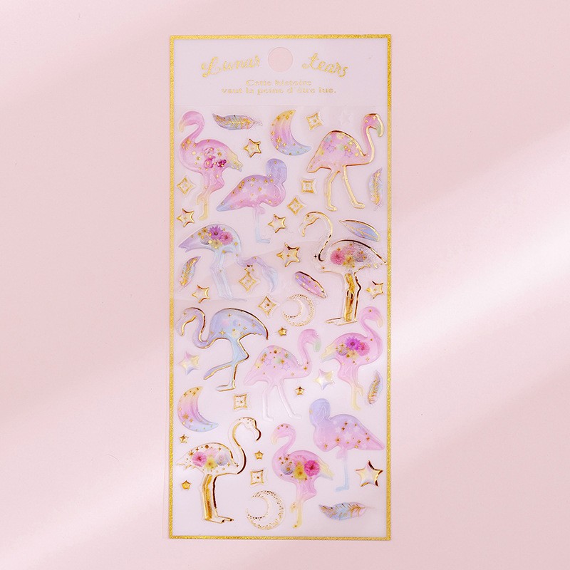 Flamingo Sticker Sheet Clearance