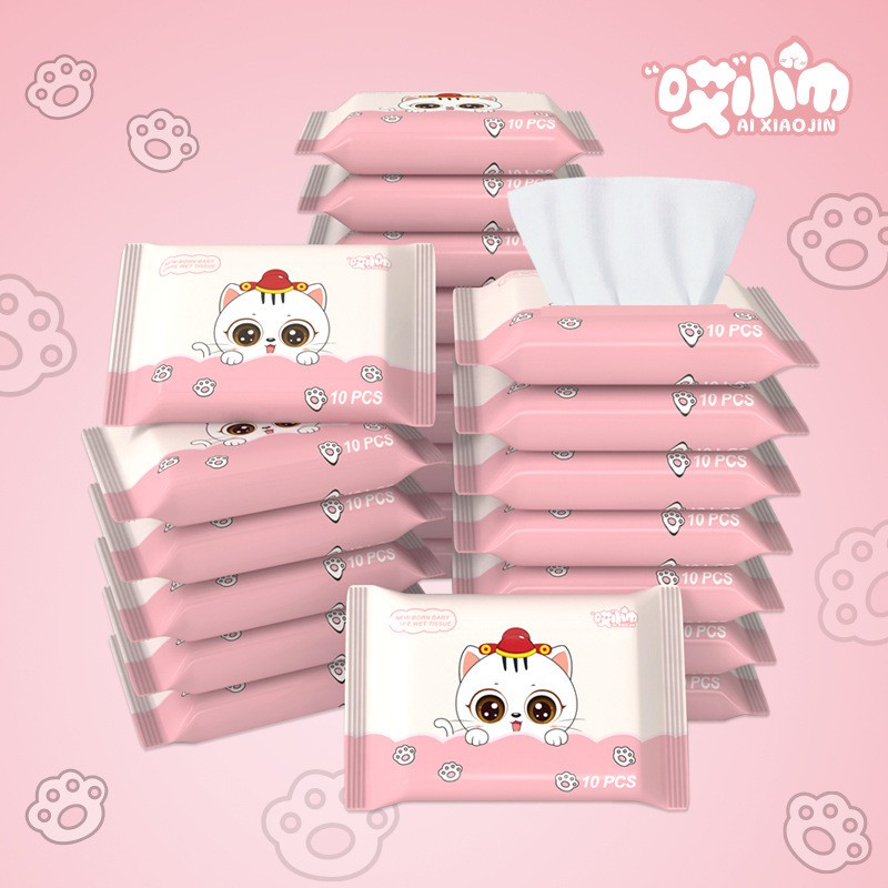 Lucky Cat 10 Pieces Hygiene Wipes