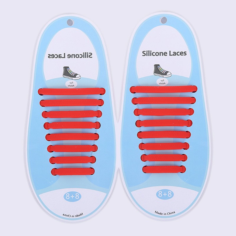 Red Lazy Shoelaces