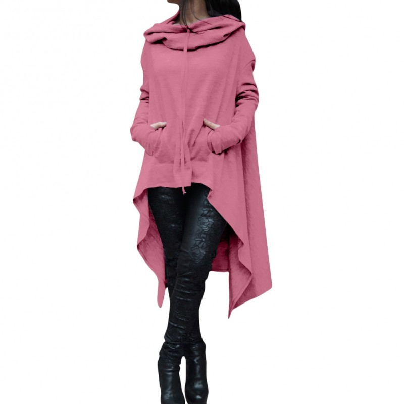 Pink Loose Moroccan Hoody Large