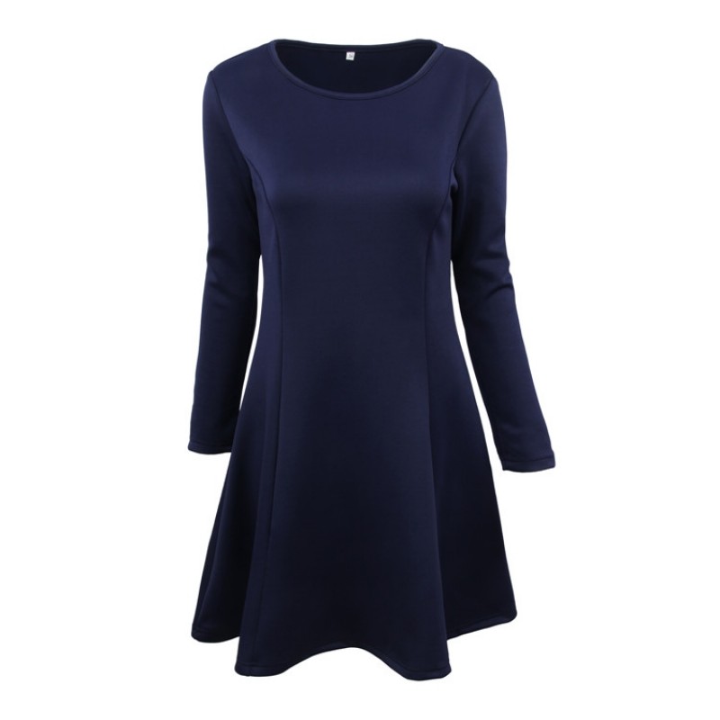 Dark Blue Tunic Skater Dress Xlarge