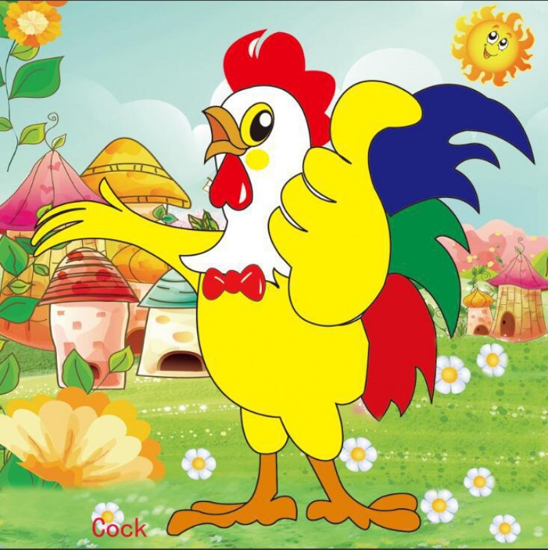 20 Pieces Of 2010 Rooster 62 Piece Childrens Puzzle
