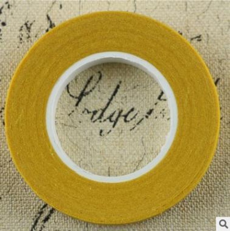 Yellow Floral Silk Paper Tape