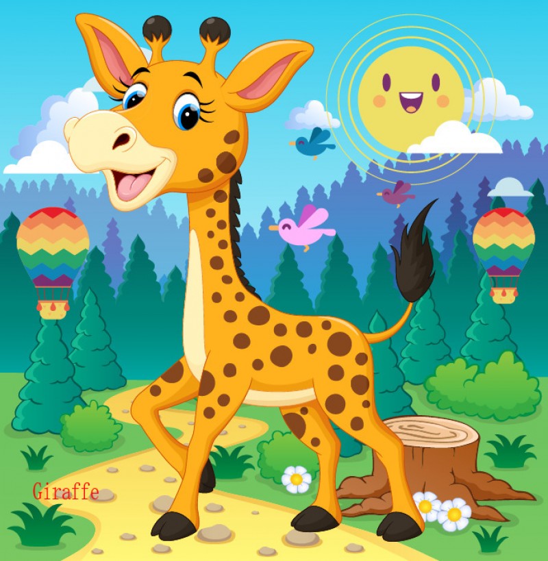 20 Pieces Of New Giraffe 50 Piece Childrens Puzzle