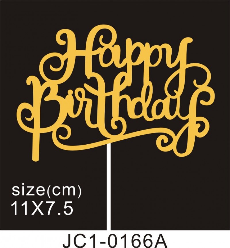 Jc1 - 0166Af - 10 Pieces Cake Topper Decoration Clearance
