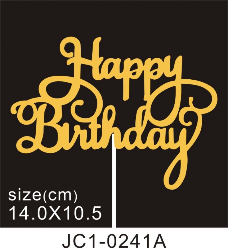 Jc1 - 0241Af - 10 Pieces Cake Topper Decoration Clearance