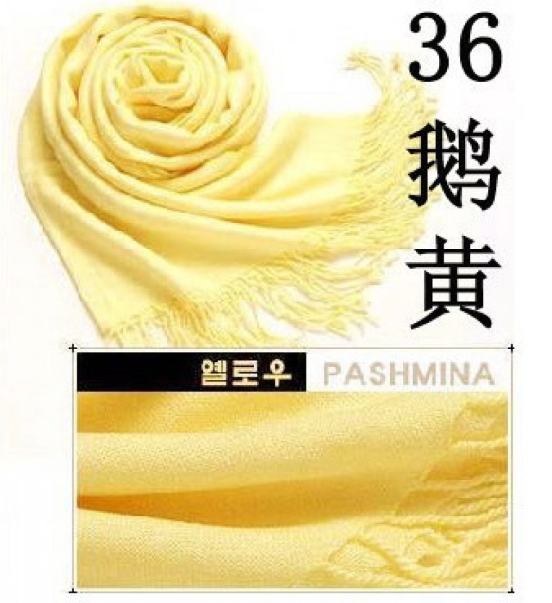  goose yellow Cashmere 180x70cm Pashmina Hijab