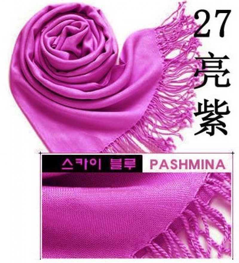  bright purple Cashmere 180x70cm Pashmina Hijab