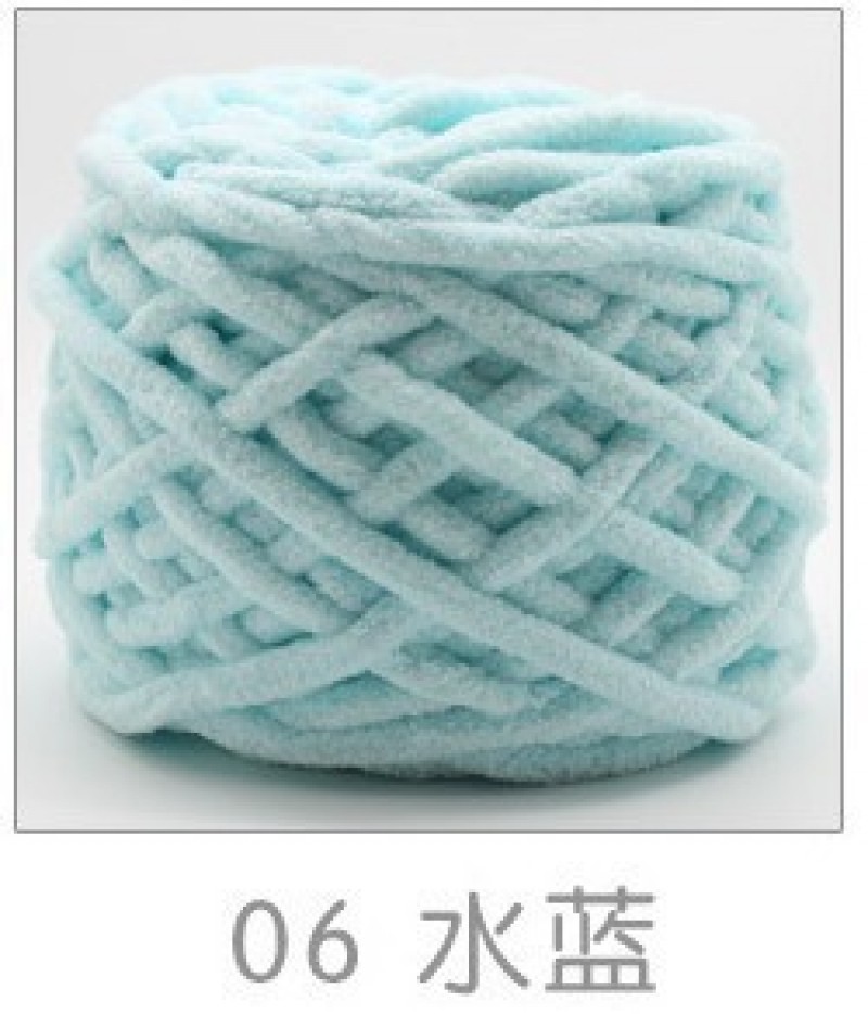 06 Water Blue Thick Wool Clearance