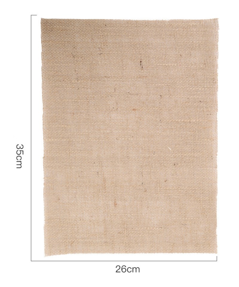 4T2-4 Rectangular 3526cm Linen Burlap Crafts