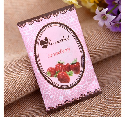 Hand Ed Strawberries Fragrance Satchets