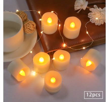 Cr2032 Concave Yellow Flash 3.6x3.7cm Electronic Led Candle