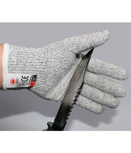 Gray xxl Code 11 - Yellow Edge - 24cm Cut Proof Kitchen Gloves