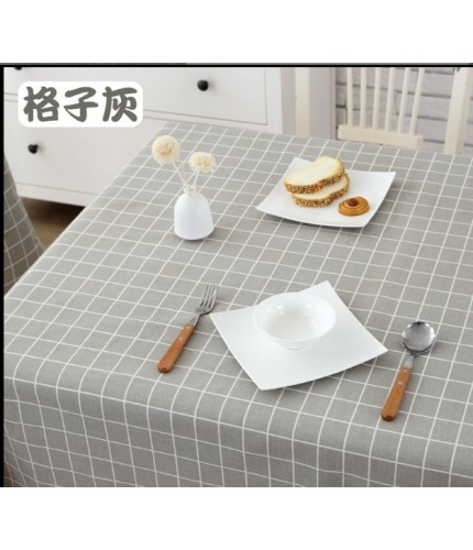 Light Coffee Grid 50*70 Simple Table Cloth