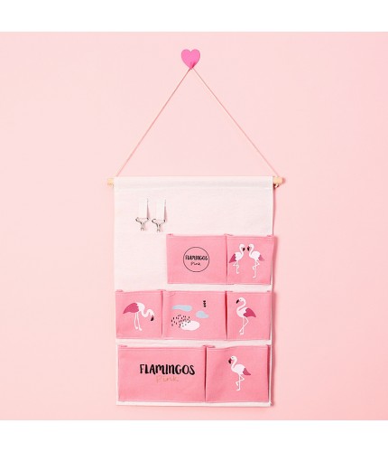 Pink Flamingo-7 Hanging Bedroom Storage