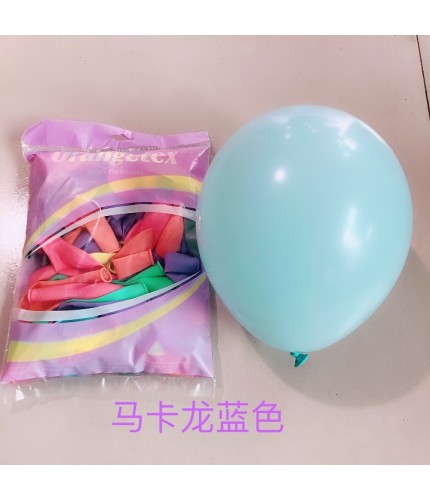 10 Inch Macaron Blue Packlatex Balloons
