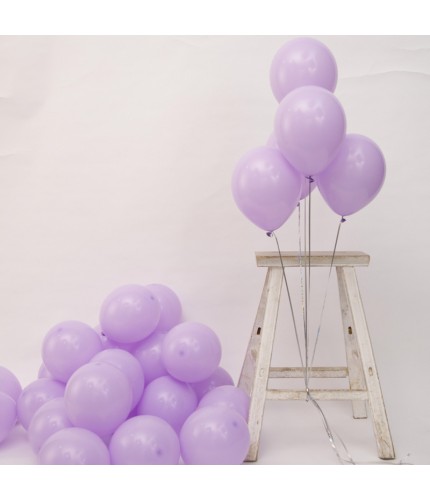Macaron Purple Latex Balloon Pack