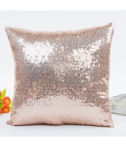 Pink Gold 40*40cm Sequin Cushion Cover