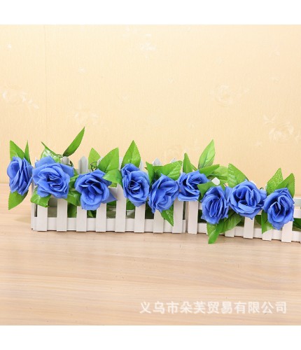 Dark Blue 19 Groupsleaves Artificial Flowers
