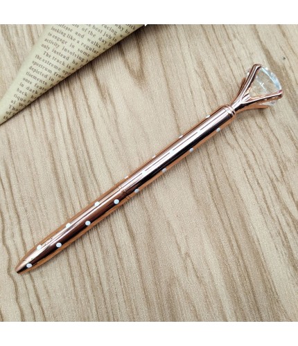Refill Rose Gold White Point Crystal Pen