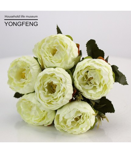 White Peony Artificial Flowers