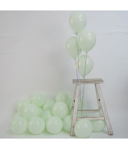 Macaron Green Latex Balloon Pack