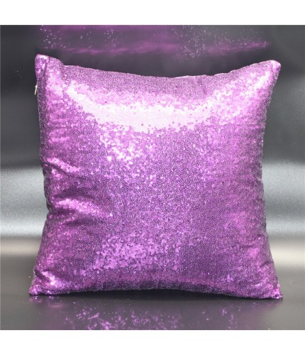 Purple 40*40cm Sequin Cushion Cover
