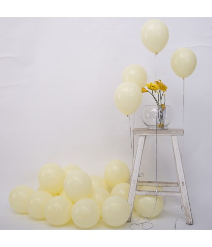 Macaron Yellow Latex Balloon Pack