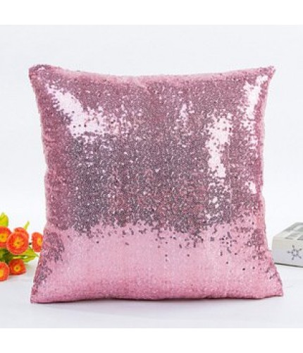 Pink 40*40cm Sequin Cushion Cover