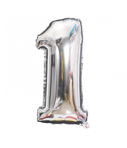 Silver -1 Aluminium Foil Balloon