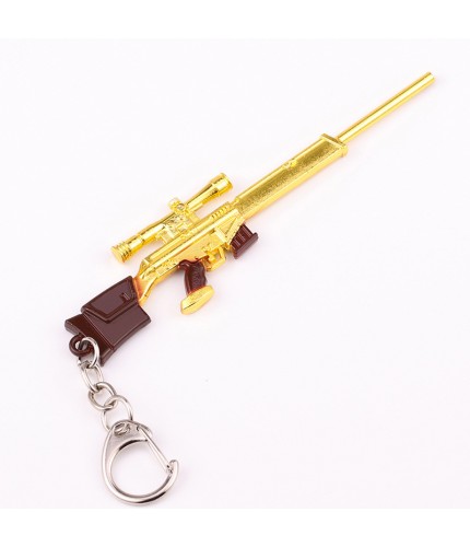 Gold M4 Weapon Keychain