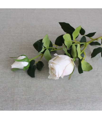 White Rose Bud Artificial Flower