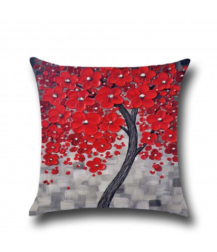 No.02 45*45cm Oil Painting Pillow Cushion Cover