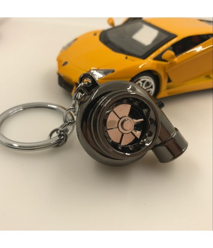 Black Packing Turbo Charger Keychain