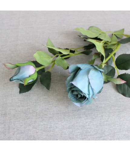 Blue Rose Bud Artificial Flower