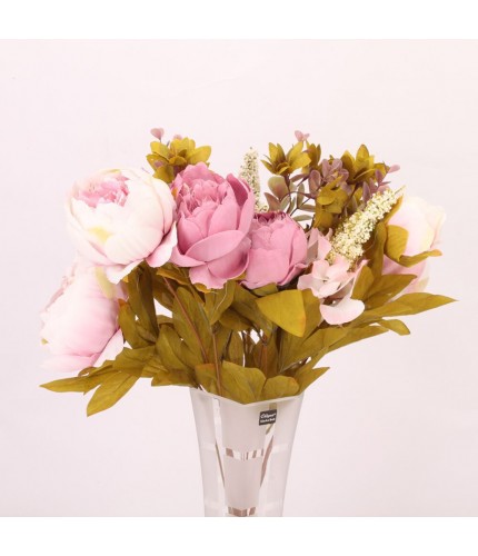 Purple Champagne Peony Artificial Flowers Clearance