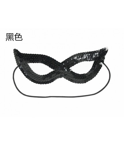 Black Sequin Eye Party Mask