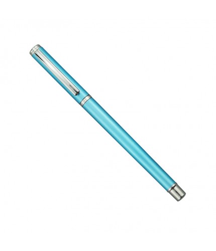 Light Blue Pole 0.5mm Metallic Style Simple Gel Pen