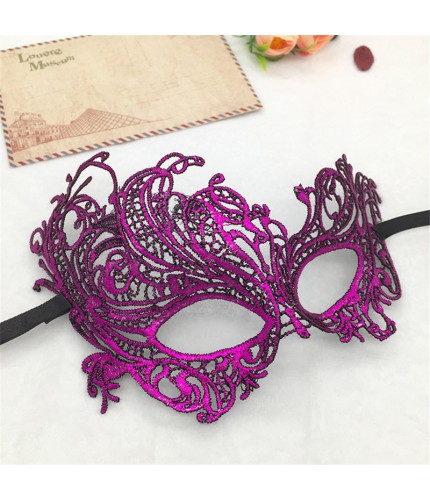 Purple Stereotype - Phoenix Lace Venetian Party Mask