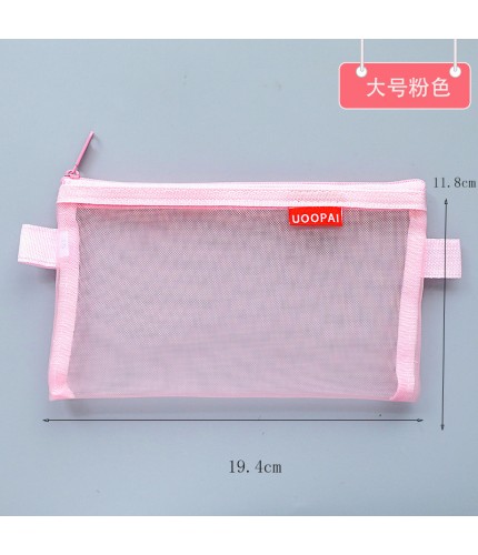 Large Pink Exam Pencil Case