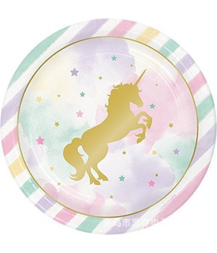 Stamping Unicorn 9 Inch Plate A Pack Of 6