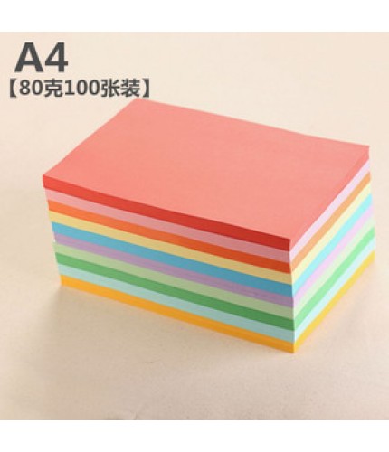 Fluorescent Pink A4 Solid Colour Paper 100 Sheets 80Gsm