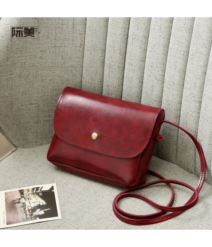Wine Red Small Shoulder Bag