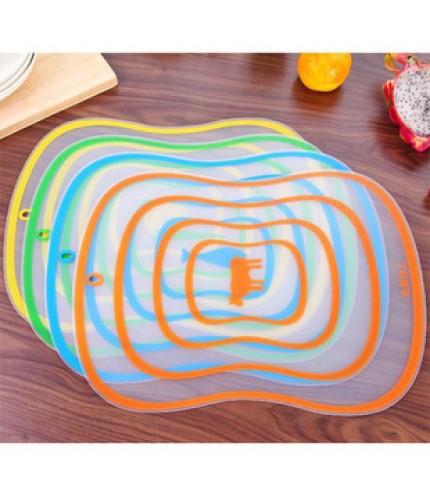 Large Size 4 Pieces C04Ex Flexible Cutting Board