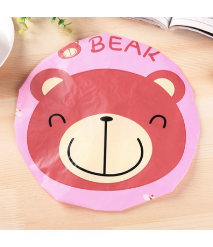 Pink Bear Shower Cap